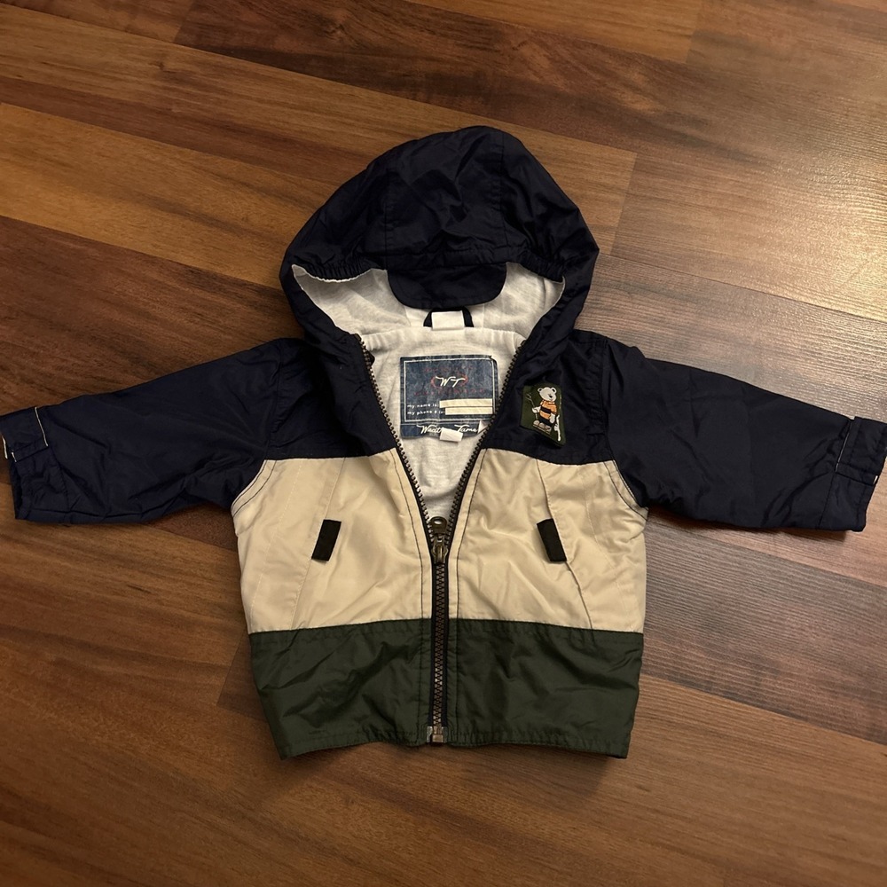 Vintage Baby Windbreaker Quality Outerwear Weather Tamer Colorblock 6-9‎ Months